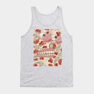 Ethereal fungus - Red Mushroom doodle Tank Top